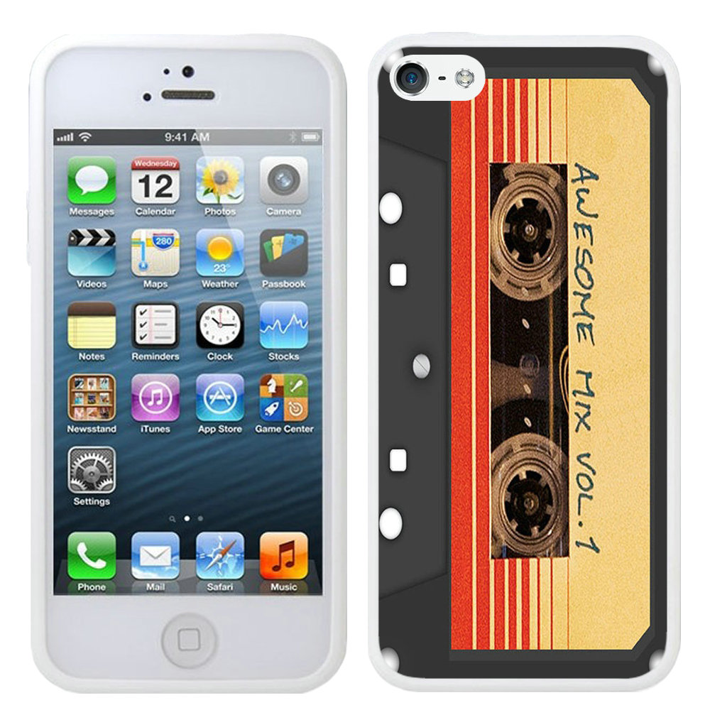 Awesome Mix 1 Retro White iPhone 5 5S Case
